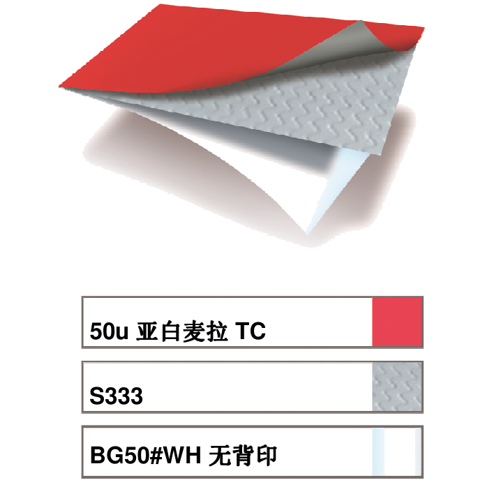 艾利UL認證PET不（bú）幹（gàn）膠材料 ，MZ0098
